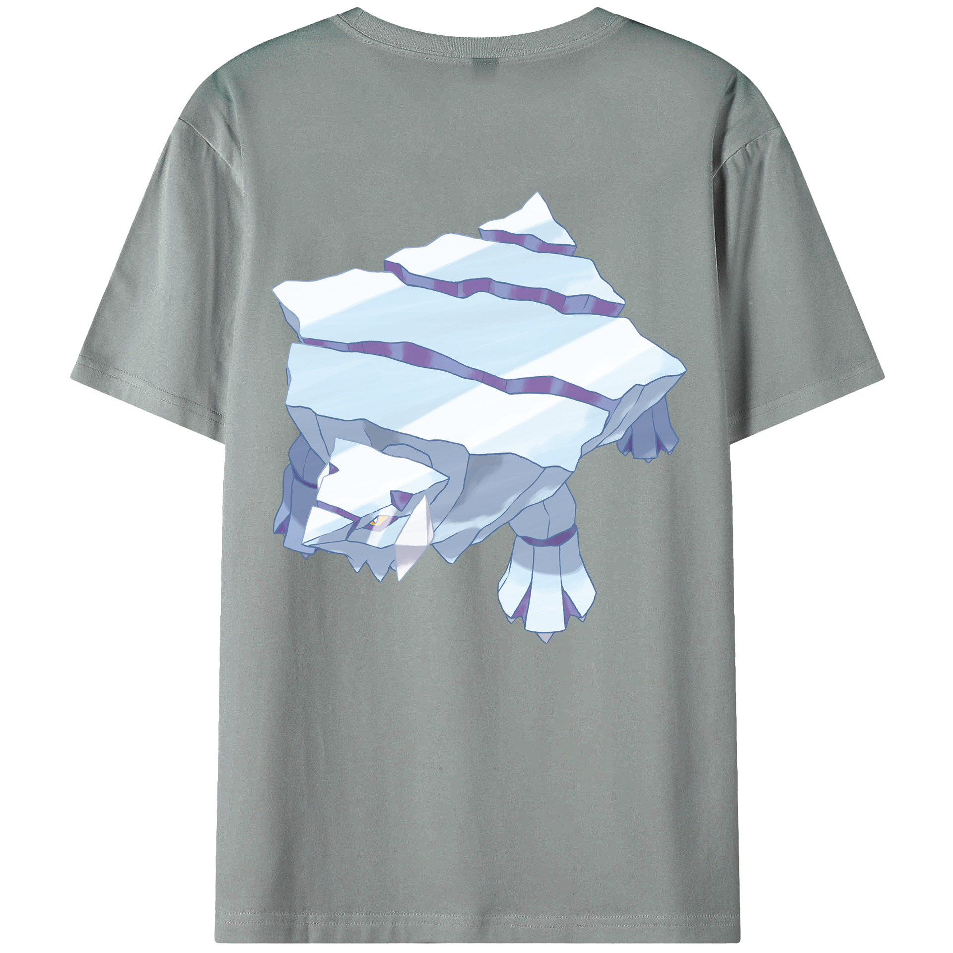 （画像用） ポケットモンスター Pokémon 綿100％ メンズ半袖Tシャツ（バックプリント） 通気性